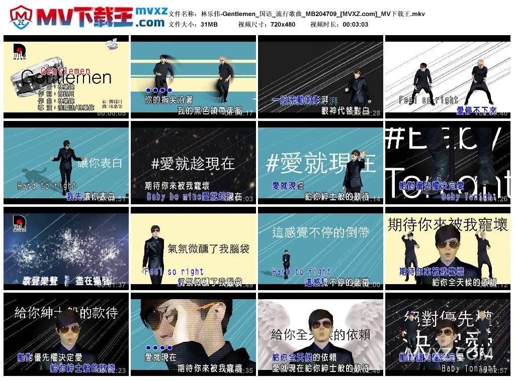 林乐伟-Gentlemen_国语_流行歌曲_MB204709